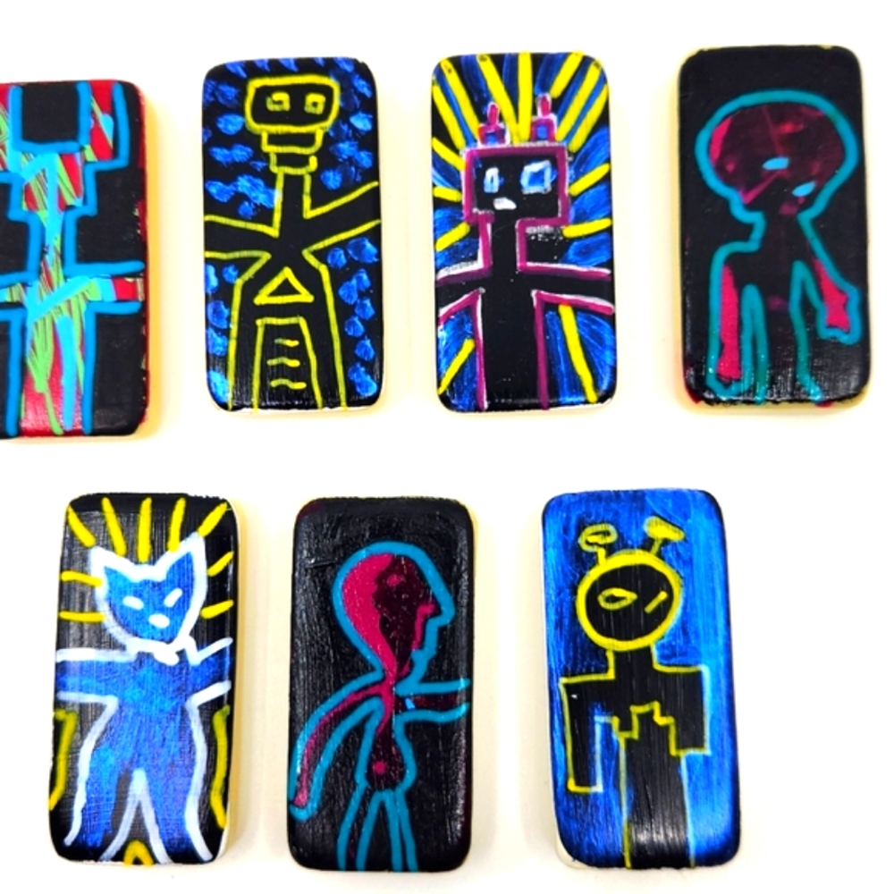 Hand Crafted Little Works of Art - Domino Buddies
